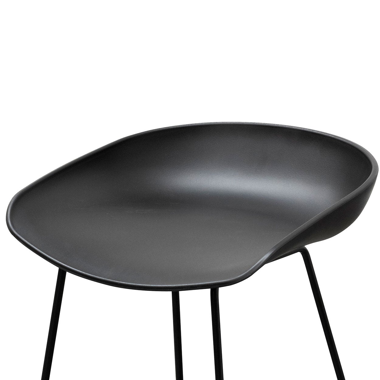 Ex Display - Allen 65cm Bar Stool - Full Black Bar Stool Swady-Core