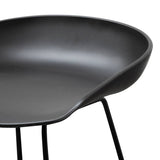 Ex Display - Allen 65cm Bar Stool - Full Black Bar Stool Swady-Core