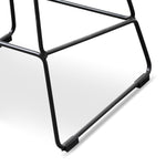 Ex Display - Allen 65cm Bar Stool - Full Black Bar Stool Swady-Core