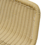 Ex Display - Morton 68cm Rattan Seat Bar Stool - Natural with Black Legs Bar Stool New Home-Core   