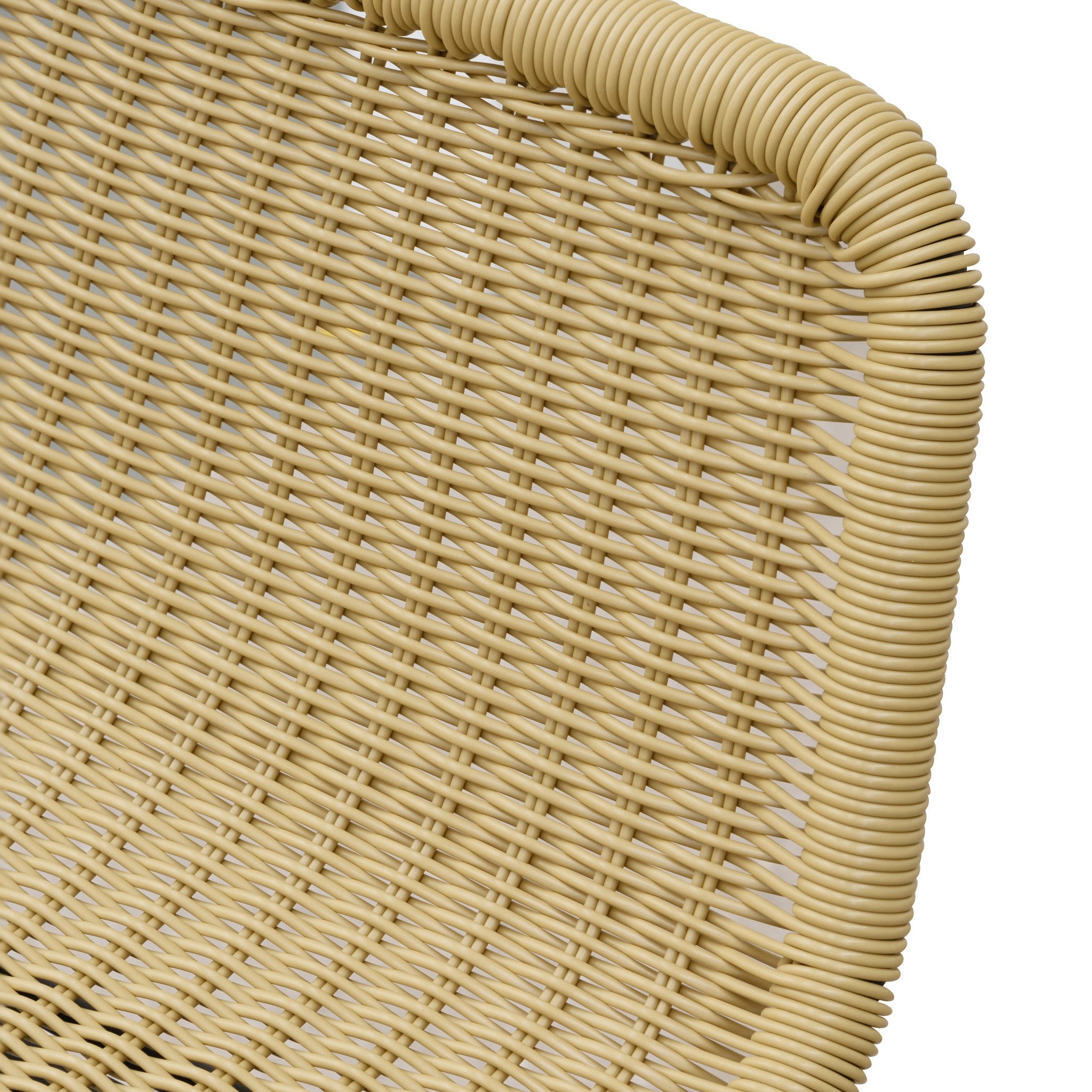 Ex Display - Morton 68cm Rattan Seat Bar Stool - Natural with Black Legs Bar Stool New Home-Core   