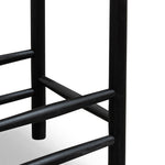 Ex Display - Erika 65cm Black Oak Bar Stool - Black Seat Bar Stool Oakwood-Core