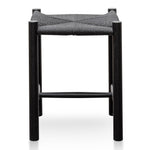 Erika Oak Low Stool - Black Low Stool Oakwood-Core   