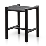 Erika Oak Low Stool - Black Low Stool Oakwood-Core   