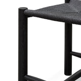 Erika Oak Low Stool - Black Low Stool Oakwood-Core   