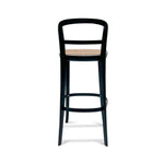 Ex Display - Ryan Rattan Bar Stool - Black with Natural Seat Bar Stool Bar stool   