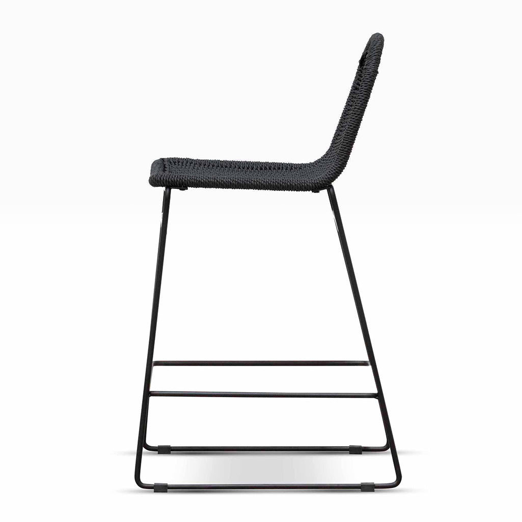 Kelton 65cm Barstool - Full Black Bar Stool New Home-Core   