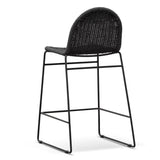 Kelton 65cm Barstool - Full Black Bar Stool New Home-Core   