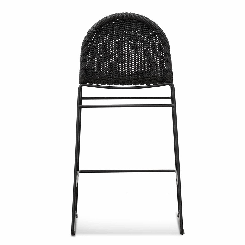 Kelton 65cm Barstool - Full Black Bar Stool New Home-Core   