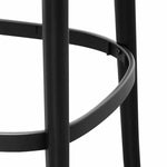 Ex Display - Josue 75cm Wooden Bar Stool - Full Black Bar Stool Swady-Core   