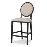 Lula 65cm Black Frame Bar Stool - Light Beige Bar Stool LJ-Core