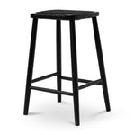 Ex Display - Crawford 65cm Bar Stool - Full Black Bar Stool Oakwood-Core
