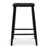 Ex Display - Crawford 65cm Bar Stool - Full Black Bar Stool Oakwood-Core