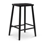 Ex Display - Crawford 65cm Bar Stool - Full Black Bar Stool Oakwood-Core
