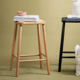 Crawford 65cm Rattan Bar Stool - Natural Bar Stool Oakwood-Core   