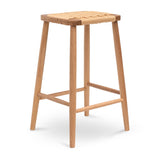 Crawford 65cm Rattan Bar Stool - Natural Bar Stool Oakwood-Core   