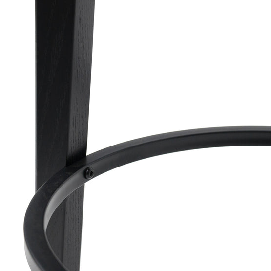 Keenan 65cm Solid wood Bar Stool - Full Black Bar Stool M-Sun-Core   