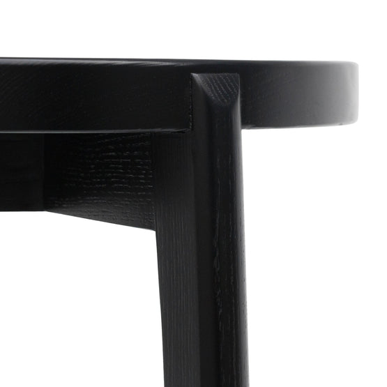 Keenan 65cm Solid wood Bar Stool - Full Black Bar Stool M-Sun-Core   
