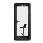 Silent Phone Booth Small Black by Humble Office Silent Booth Sndbox-Core   