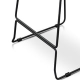 Ex Display - Morton 68cm Rattan Seat Bar Stool - Natural with Black Legs Bar Stool New Home-Core   