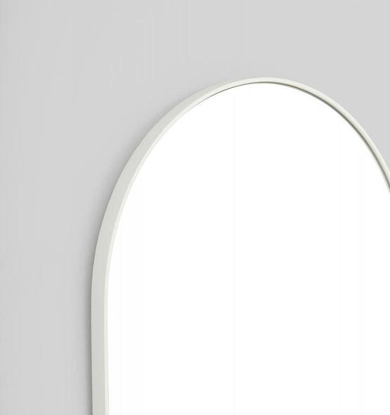 Bjorn 85cm Arch Mirror - Bright White Mirror Warran-Local   