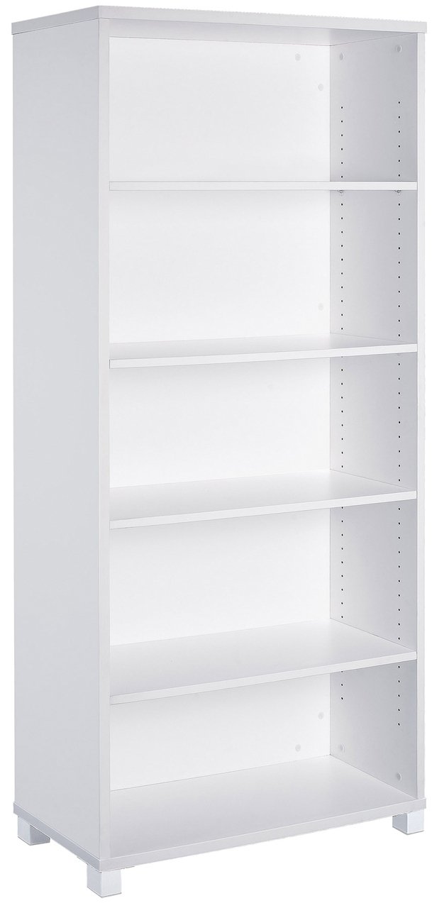 Axis 5 Tier Bookcase Storage - White Shelves OLGY-Local   