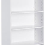 Axis 5 Tier Bookcase Storage - White Shelves OLGY-Local   