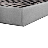 Betsy Fabric Queen Bed Frame - Pearl Grey with Storage Queen Bed YoBed-Core   