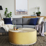 Ex Display - Melvin 1m Round Elm Coffee Table Coffee Table Nicki-Core