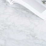 Hunter 100cm Round Marble Coffee Table with Black Legs Coffee Table Swady-Core   