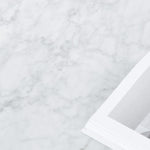 Hunter 100cm Round Marble Coffee Table with Black Legs Coffee Table Swady-Core   