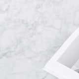 Hunter 100cm Round Marble Coffee Table with Black Legs Coffee Table Swady-Core   