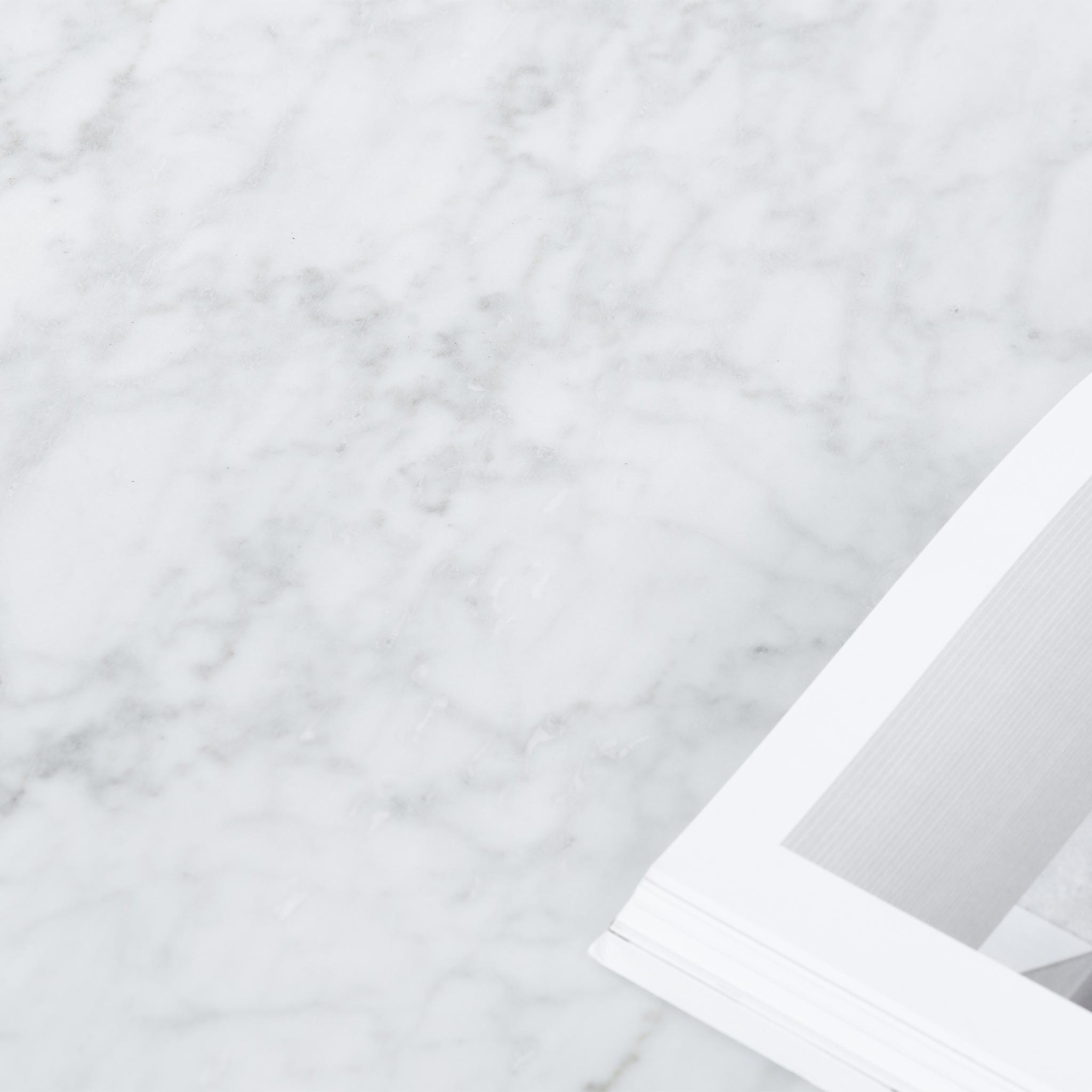 Hunter 100cm Round Marble Coffee Table with Black Legs Coffee Table Swady-Core   