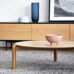 Ex Display - Nest Of Holloway Wooden Round Coffee Table - Natural  KD-Core   