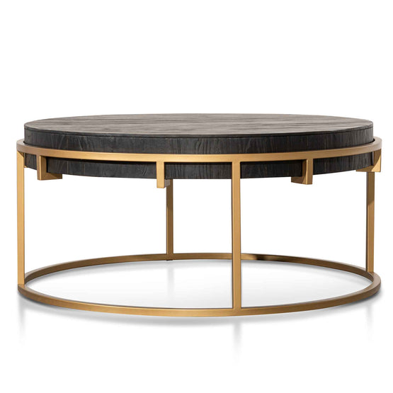 Shelley 100cm Round Coffee Table - Golden Coffee Table Nicki-Core   