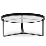 Marcel 90cm Glass Round Coffee Table - Large CF387-L