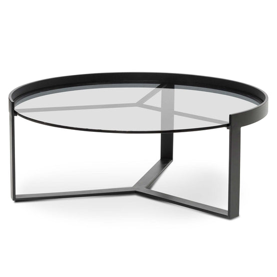 Marcel 90cm Glass Round Coffee Table - Large CF387-L