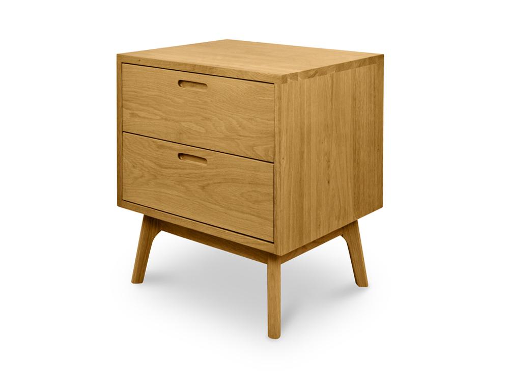Johan Bedside Table - Natural Oak Bedside Table Oakwood-Core   