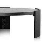 Tamera 100cm Wooden Round Coffee Table - Black Coffee Table Century-Core   