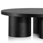 Damian 100cm Wooden Round Coffee Table - Black Coffee Table Century-Core   