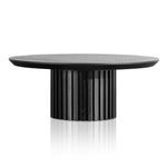 Ex Display - Marty 90cm Wooden Round Coffee Table - Black Coffee Table Century-Core