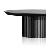 Ex Display - Marty 90cm Wooden Round Coffee Table - Black Coffee Table Century-Core