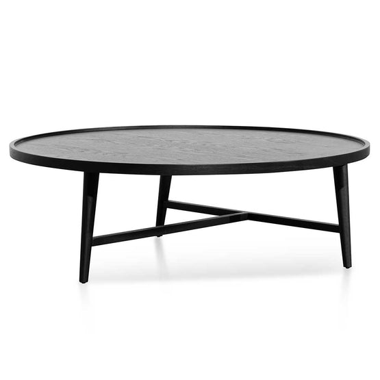 Brenda 1.1m Wooden Round Coffee Table - Black Coffee Table Century-Core   
