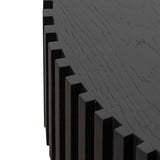 Ex Display - Alfaro Oak Round Coffee Table - Black Coffee Table Century-Core   
