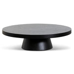Erna 1.1m Round Coffee Table - Black Oak Coffee Table Century-Core   