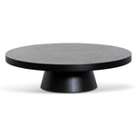 Erna 1.1m Round Coffee Table - Black Oak Coffee Table Century-Core   