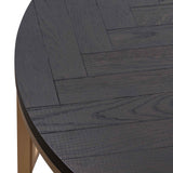 Wilma Round Coffee Table - Peppercorn and Brass Coffee Table VN-Core   