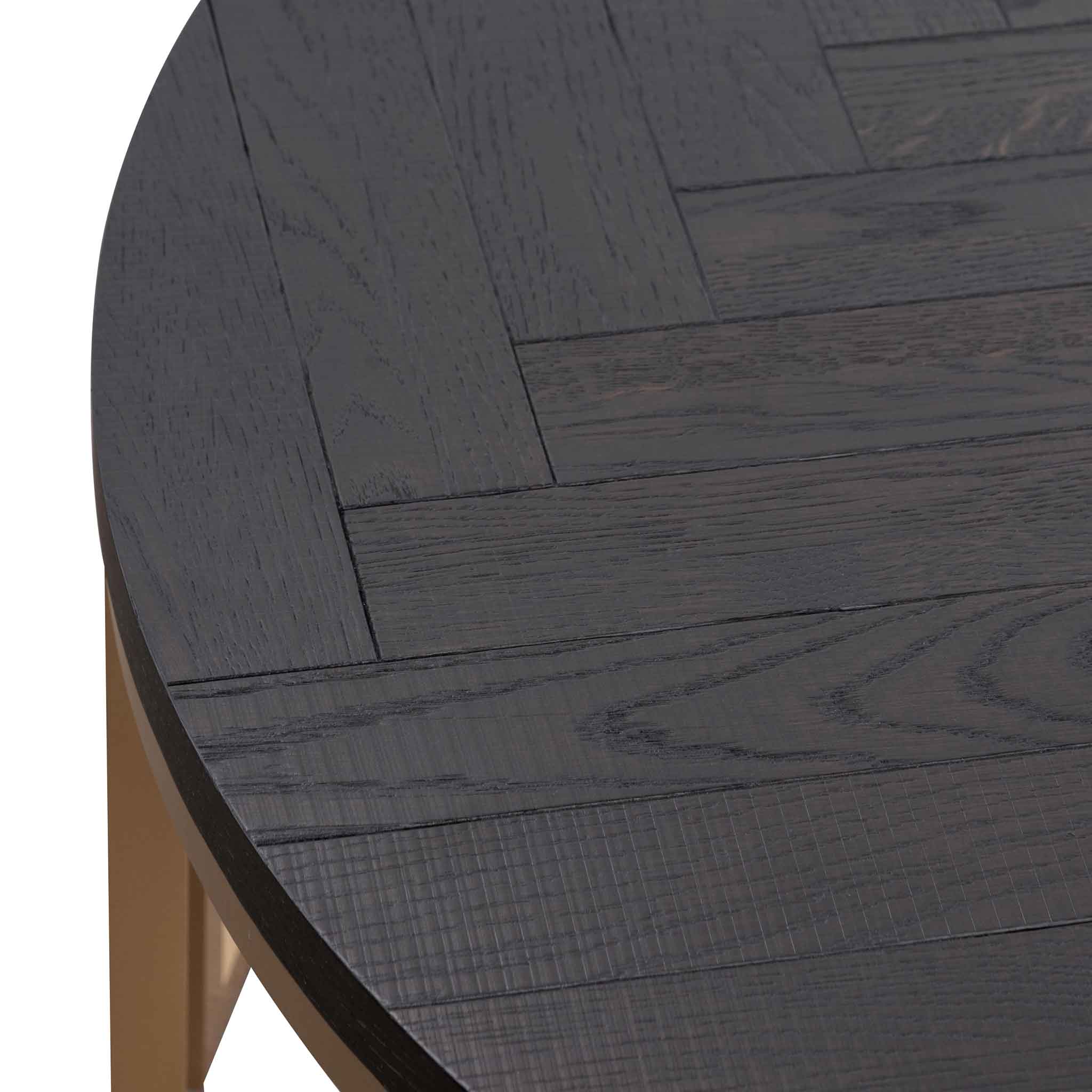 Wilma Round Coffee Table - Peppercorn and Brass Coffee Table VN-Core   