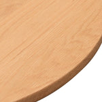 Justina Solid Oak Round Coffee Table - Natural Coffee Table Oakwood-Core   