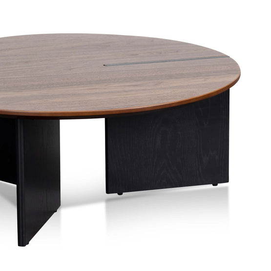 Nest of Ewing Light Walnut Coffee Table - Black Legs Coffee Table KD-Core   